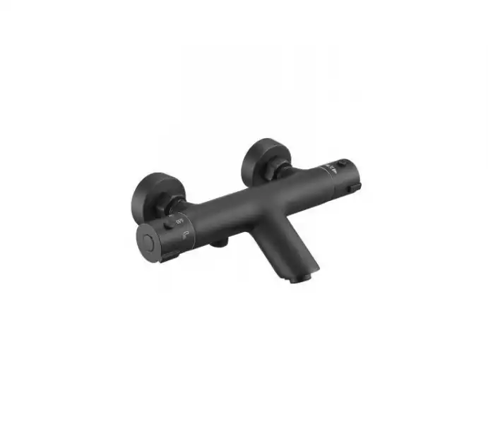 Смеситель для ванны термостатический, короткий излив, Mikros черный (T3054 Black) ESKO