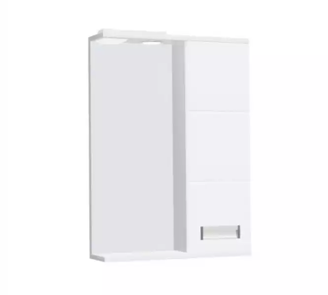 Шкаф зеркальный 500мм с/о Флора прав