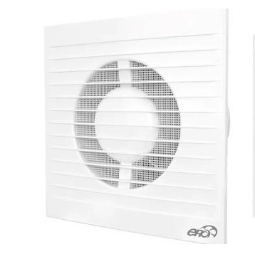 Вентилятор ЭРА (тонкая панель 8мм, обратный клапан) D125 (E 125 S C)