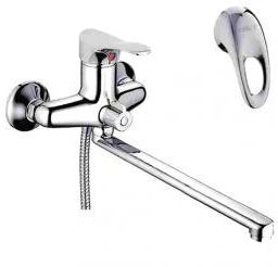 Смеситель для ванны однорычажный, излив 30см (D146351) D-Lin