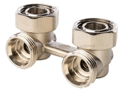 Узел нижнего подключения радиатора для двухтрубной системы, угловой 3/4 SVH-0004-000020 STOUT