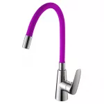 Смеситель для кухни однорычажный, гибкий излив Фиолетовый (А5505-4) с/г Ammore(D-Lin) 