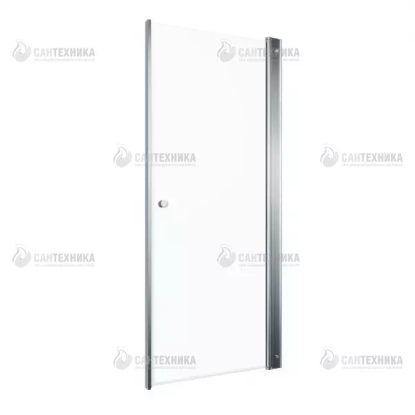 Дверь душевая  Уно  80х185, хром, прозрачное стекло (Тритон)