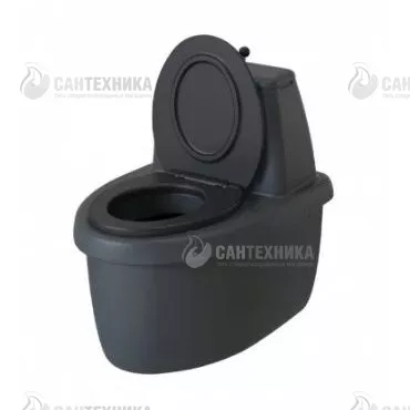 Торфяной туалет Rostok Комфорт графит (2042.0000.008.000)