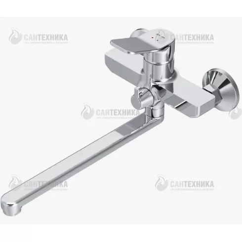 Смеситель для ванны однорычажный, излив 32см, Gem хром, (F90A90000) AM.PM