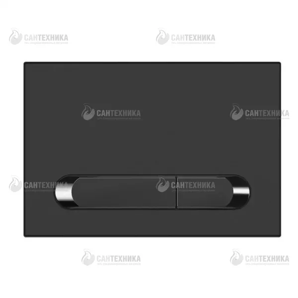 Кнопка ESTETICA для LINK PRO/VECTOR пластик черный матовый с хром.рамкой 64112