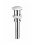 Донный клапан click-clack с керамической накладкой, без перелива, белый (CN2000)