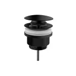 Донный клапан с переливом, черный (A4514936) Vitra