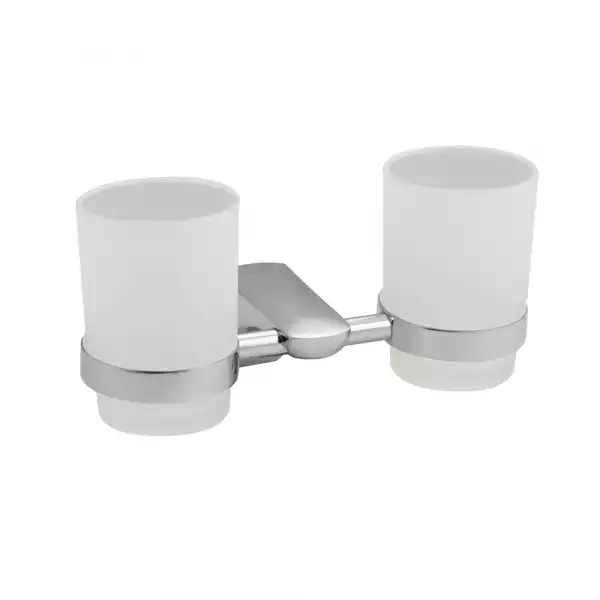 Стакан + стакан стеклянный с креплением к стене (77160) TITAN