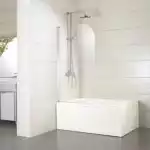 Шторка на ванну  700х1300 ECO1, 6мм стекло прозр. Mirsant Шторка на ванну  700х1300 ECO1, 6мм стекло прозр. Mirsant