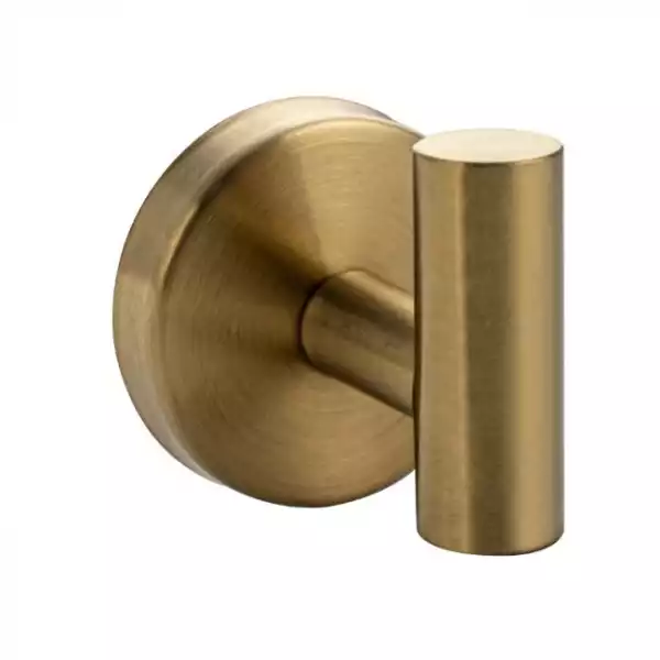 Крючок одинарный, матовое золото (0590) BRIMIX