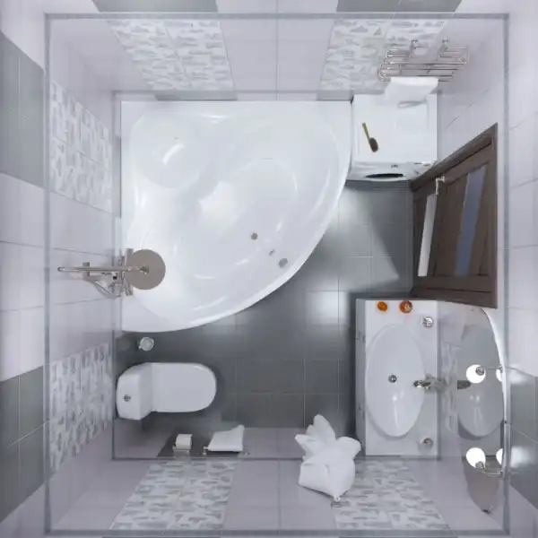 Ванна 1600х1600 САБИНА на каркасе с сифоном, без экрана (Тритон)