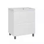 Тумба с/у 600мм МАНХЭТТЕЭН, 2 ящика PLUS, белая матовая (ум.Слим)