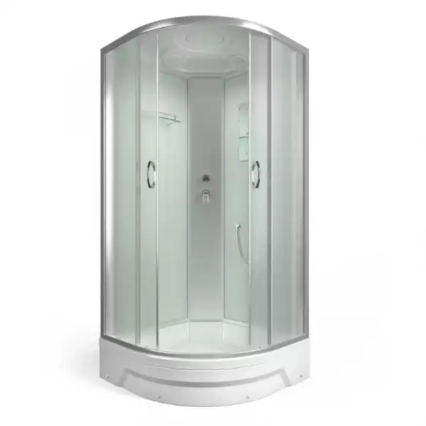 Душевая кабина 1000х1000х2260 матовое стекло,средний поддон  ER351026-C3-RUS (3 кор)