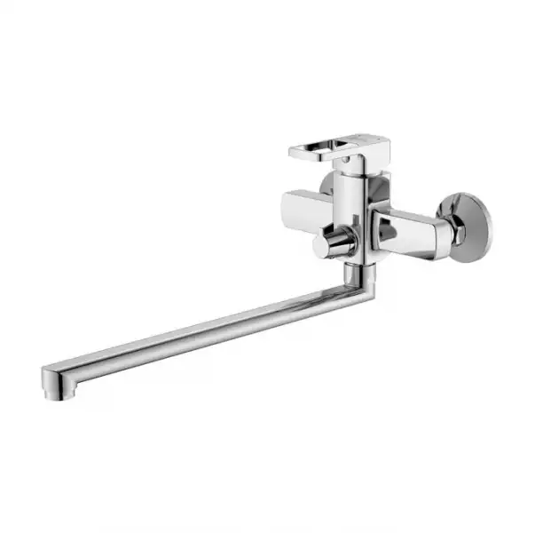 Смеситель для ванны однорычажный, излив 35см Bild (BILSB00i10WA) IDDIS