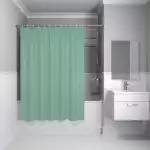 Занавеска для ванной 2000х1800 полиэстер, зеленый BS05P18i11 IDDIS 