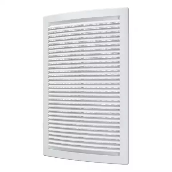 Решетка вентиляц 2030РЦ (200*300) пластик, белая с сеткой, ERA