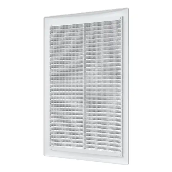 Решетка вентиляц 2030РЦ (200*300) пластик, белая с сеткой, ERA