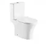 Унитаз-компакт ROCK безободковый, нижн. подв, прямой выпуск, сид. микролифт, Sole , о/г