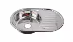 Мойка нерж.сталь 770х500 врезная левая (77506L) FABIA , о/г