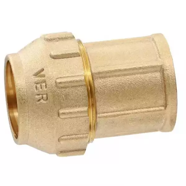 Муфта вн/рез 25х3/4 латунь компр. ViEiR для труб ПНД (VER371)