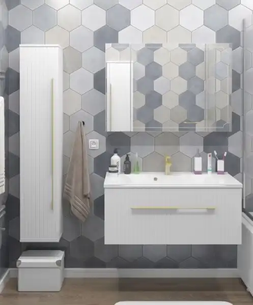 Тумба с/у 800мм Sharm (ум. Milen, Elen) белая