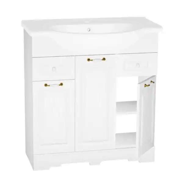 Тумба с/у 800мм Классика (ум.Эрика) ольха белая