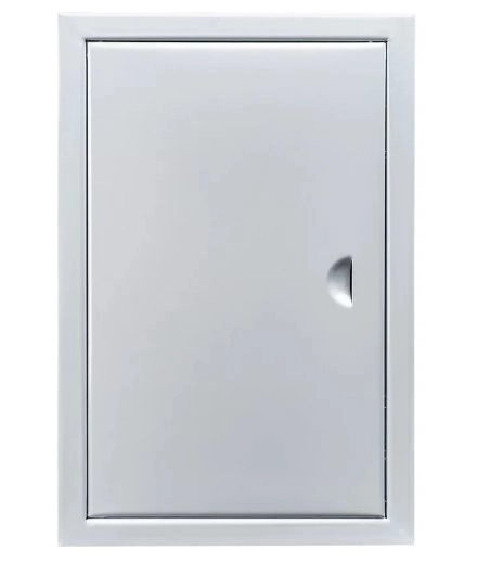 Лючок 100х250 П  металлический белый