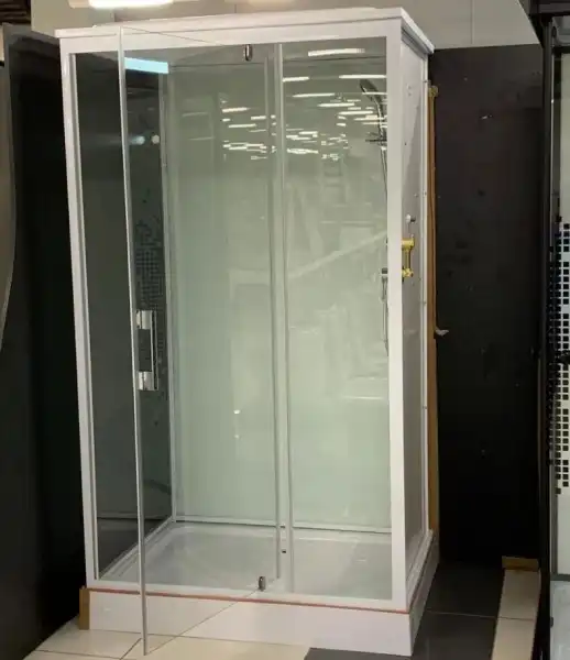 Душевая кабина 1200х900х2150 прозрачное/матов. стекло, низкий поддон PB 555