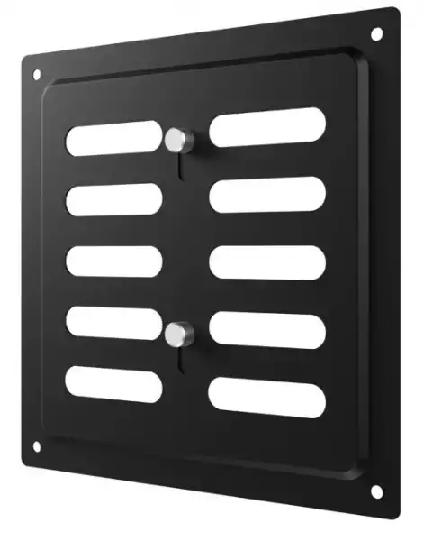 Решетка 150х154 регулируемая MER окраш. сталь Black ERA (1515MER Black)