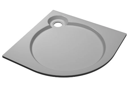 Поддон иск. камень 900х900 полукруг, низкий П-1 