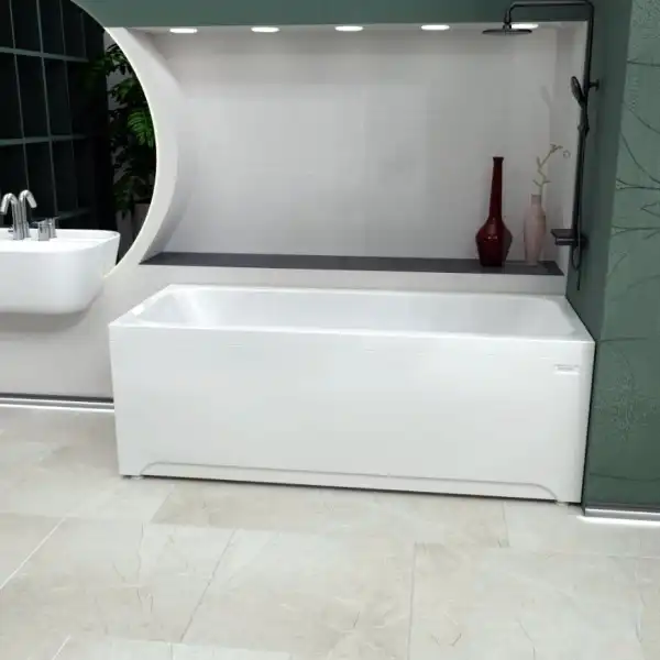 Ванна 1750x750 ПАТРИСИЯ на каркасе, без экрана с сифоном