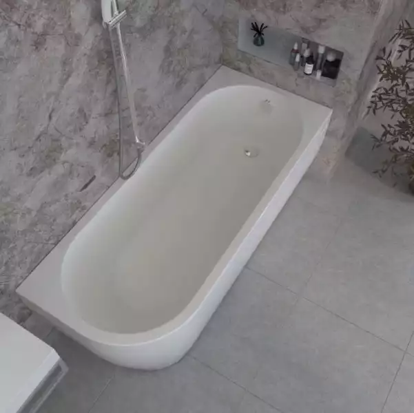 Ванна 1700x750 ВАЛЬС 3/4 правая на каркасе с экраном