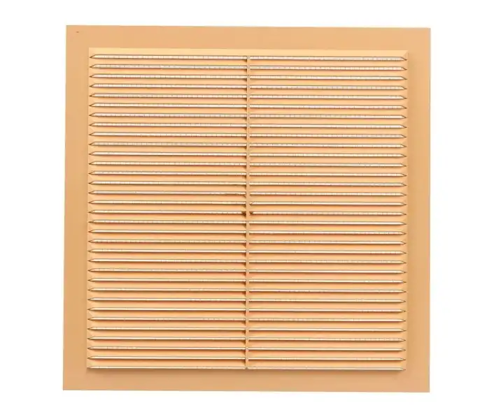Решетка вентиляц П3030С (300*300) пластик, бежевая с сеткой
