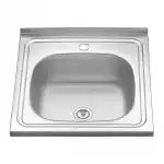 Мойка нерж.сталь  500 х500 накладная 0,4/160мм MLN-5050, без сифона , о/г