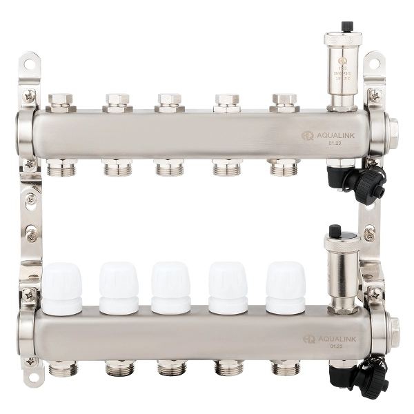Коллекторная группа нерж в сборе 1 x 5 вых ЕК 3/4 (02803) Aqualink