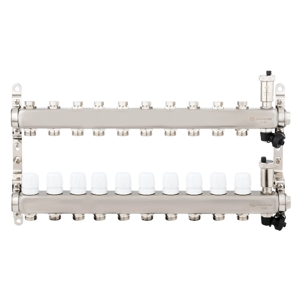 Коллекторная группа нерж в сборе 1 x10 вых ЕК 3/4 (02808) Aqualink