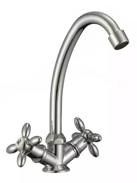 Смеситель для кухни 2мах. высокий излив (D151808B) D-Lin