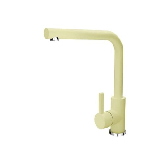 Смеситель для кухни однорычажный, высокий излив, ДЕЛЬТА FL Шампань, с краном для пит.воды Florentina