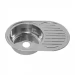 Мойка нерж.сталь 770 х500 врезная 0,6/160мм MLN-7750U овал , о/г