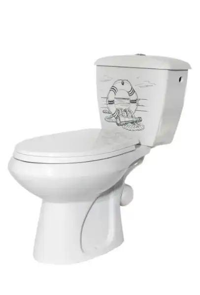 Унитаз-компакт Элисса Стандарт нижн.подв, косой выпуск, сиденье, Декор, Cт-Оскол