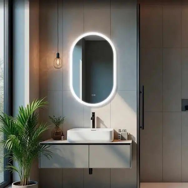 Зеркало 500х800 VERO (подсветка, сенсорный выключатель, подогрев) (СЗ)