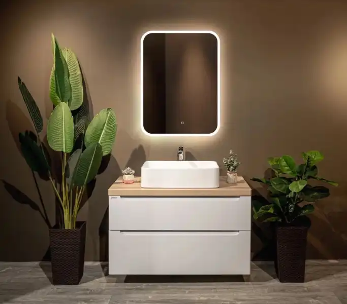 Зеркало 600х800 СТИВ (подсветка, сенсорный выключатель) (СЗ)