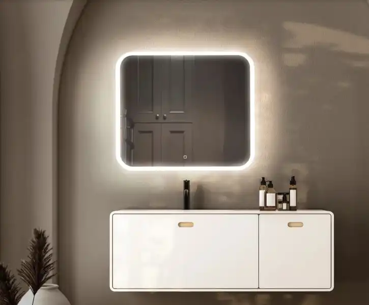 Зеркало 800х680 СТИВ (подсветка, сенсорный выключатель) (СЗ)