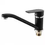 Смеситель для кухни однорычажный черный (А5403-А) с/г Ammore(D-Lin) , о/г