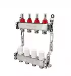 Коллекторная группа нерж. с расходомерами 1 x10 вых ЕК 3/4 (V500MB.NO.10) PRO AQUA