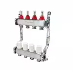 Коллекторная группа нерж. с расходомерами 1 x 8 вых ЕК 3/4 (V500MB.NO.08) PRO AQUA