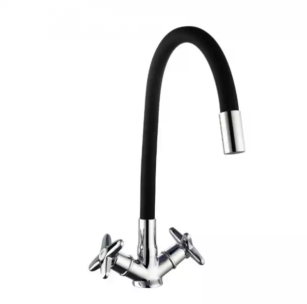 Смеситель для кухни 2 мах., высокий излив, Star (STR519flex) VODA