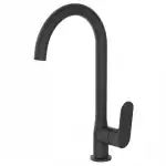 Смеситель для кухни однорычажный, высокий излив, Shore Black, черный (SHR519B) VODA , о/г