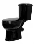 Унитаз-компакт Дора нижн.подв, горизонтальный выпуск, сиденье, черный, Cт-Оскол , о/г